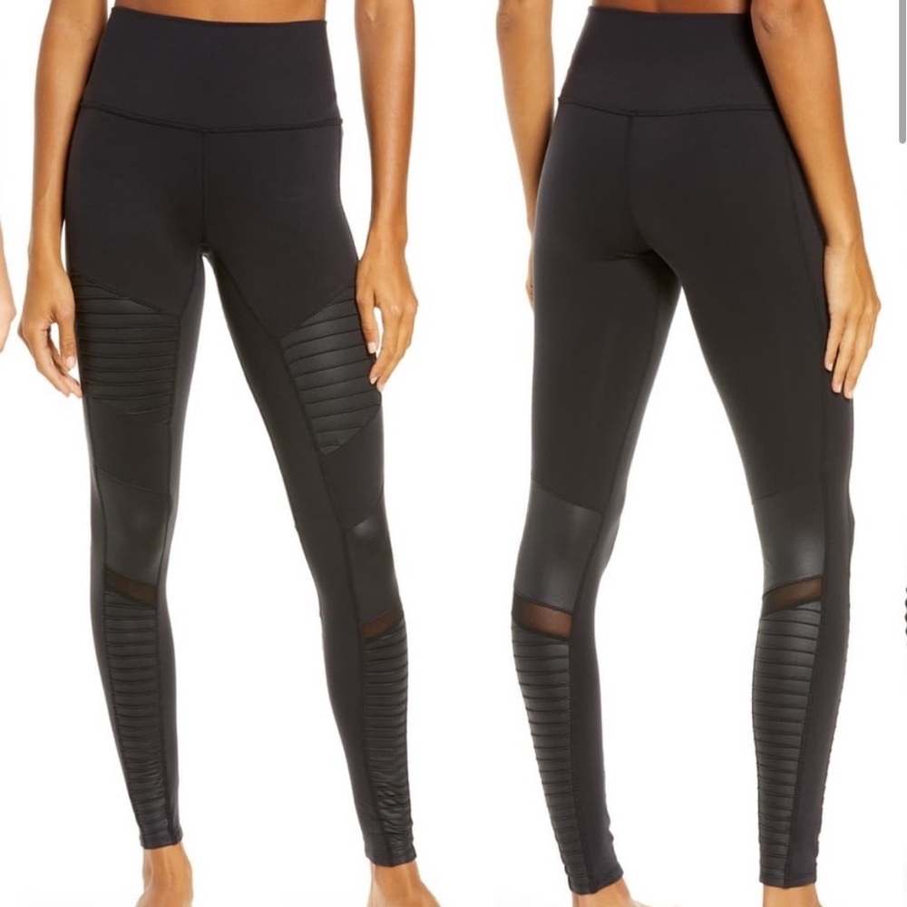 Alo Yoga - Moto Leggings - S - Black